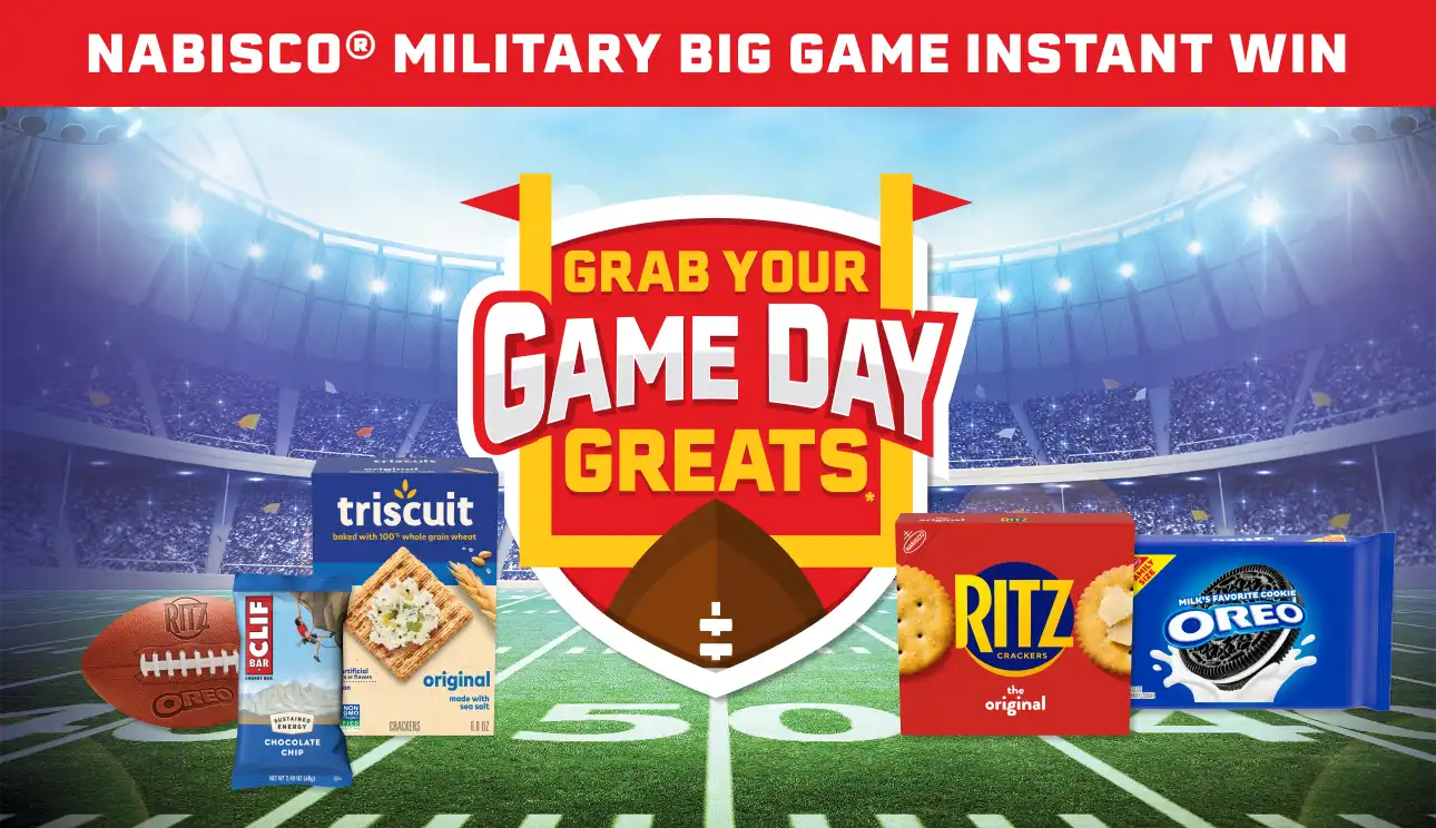 NABISCO 2026 Big Game Instant Win | Grab you game day greats!